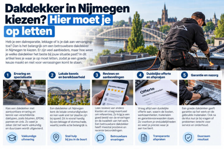 Dakdekker in Nijmegen kiezen? Hier moet je op letten